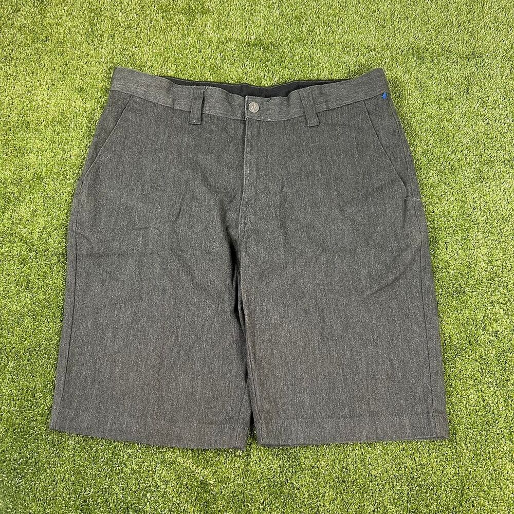 Volcom Men's Grey and Navy Shorts
